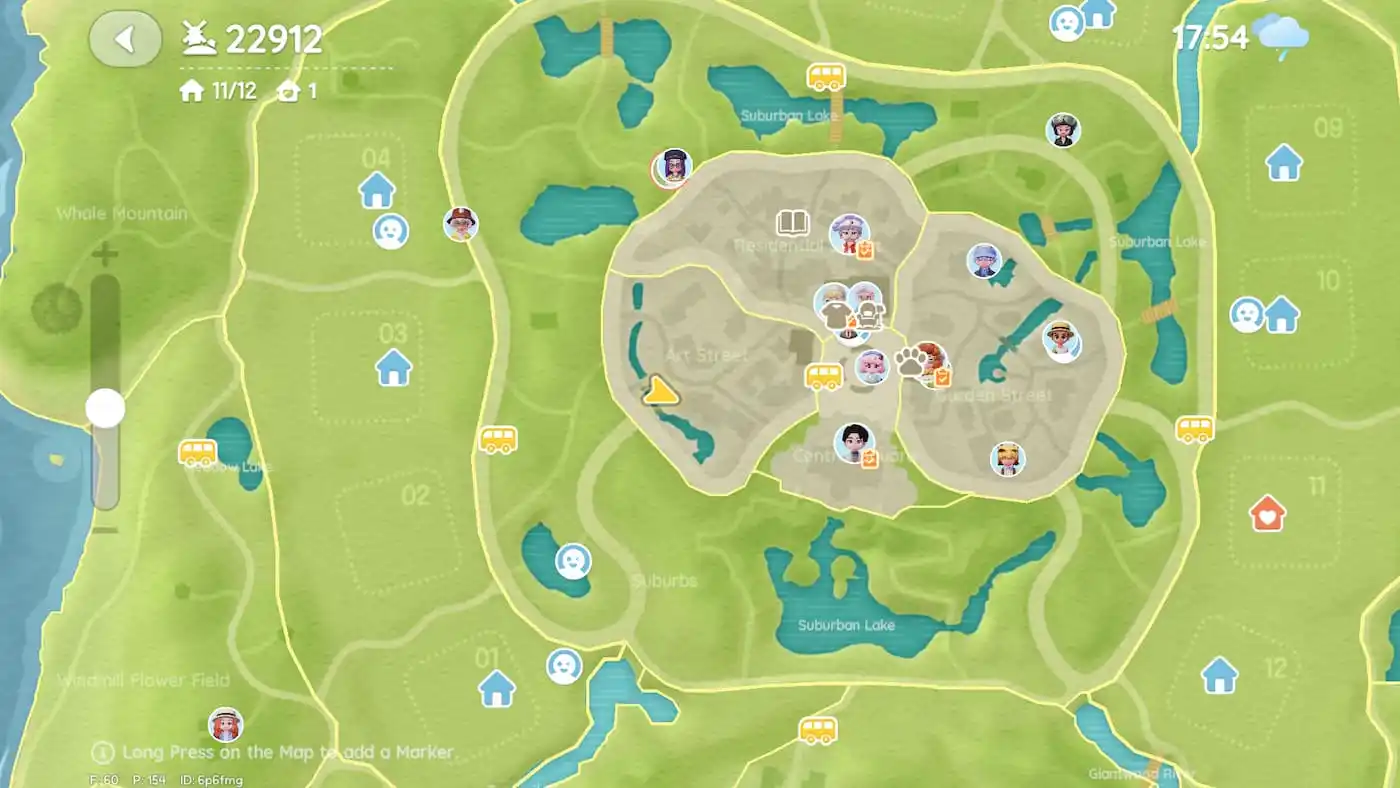 Doris location during rain in Heartopia on Art Street