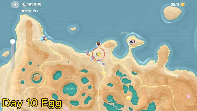 Heartopia Onsen Egg Day 10 Map Location at Blanc's Stall