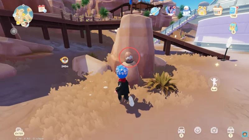 Heartopia Day 16 Finale Egg on small stone top at igloo village