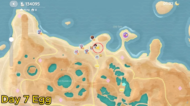 Heartopia Onsen Egg Day 7 Map Location at Atara's Igloo