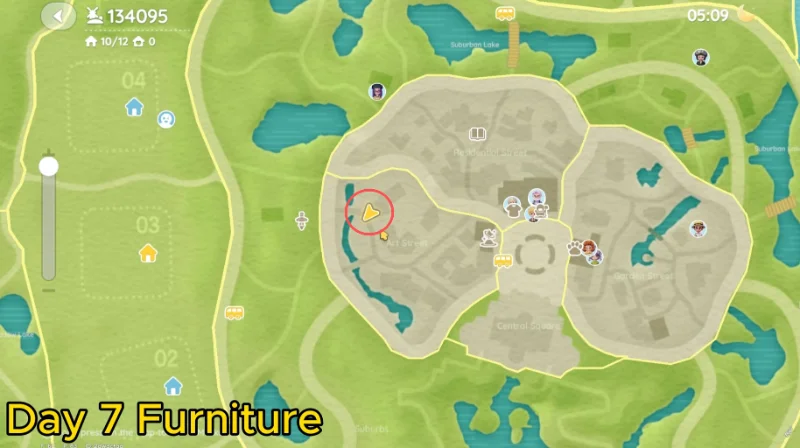 Heartopia Onsen Egg Day 7 Bubble at Art Street Rainbow Bridge