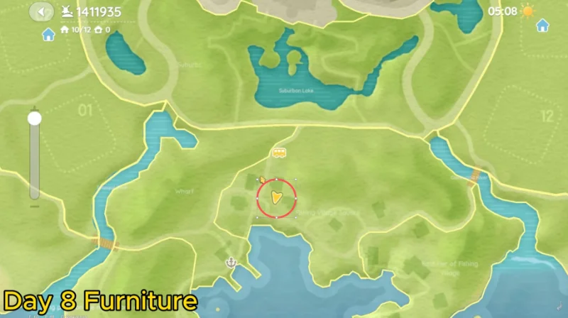 Heartopia Onsen Egg Day 8 Bubble at Fishing Village Red Barn