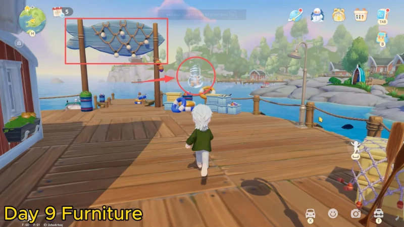 Heartopia Onsen Egg Day 9 Orange Egg Ornament Furniture Reward