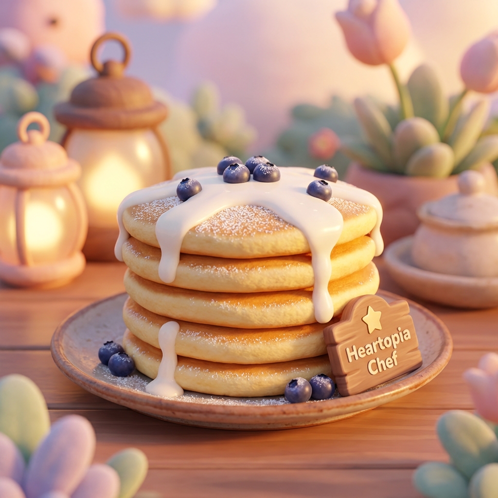 5-star Frosted Pancake recipe Heartopia item in player inventory